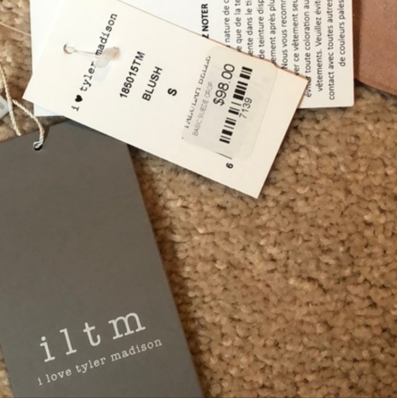 NWT Dusty Pink Vegan Microsuede Leggings - Picture 12 of 15